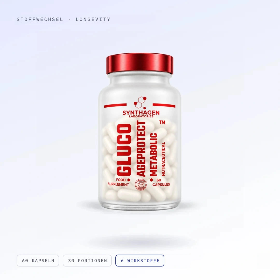 GLUCO AGEPROTECT™, Dose aus mattem Glas