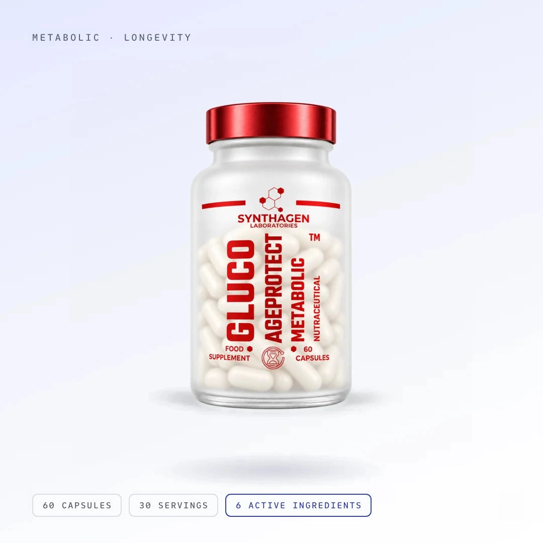 GLUCO AGEPROTECT™, matte glass jar